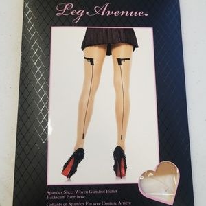 Spandex sheer bullet pantyhose